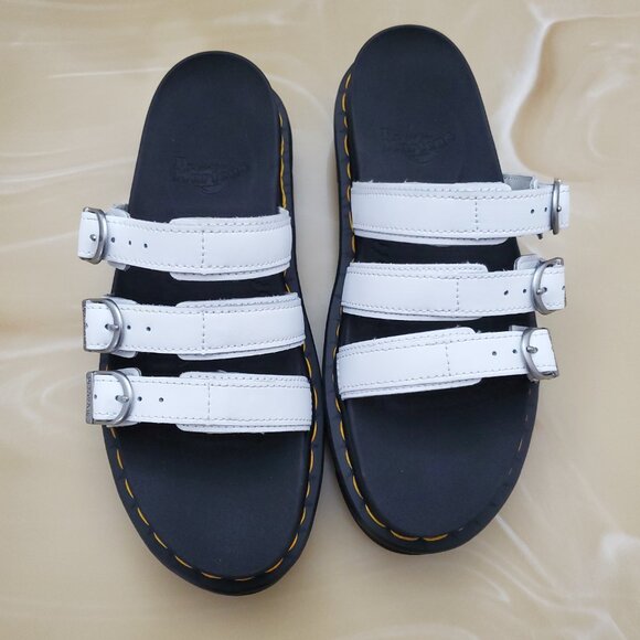 Dr. Martens White and Black Sandals - Picture 4 of 16